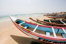 Fishing Boats On Beach