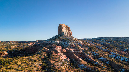 Poster - Drone view of the Square Butte sandstone in Kaibito Arizona