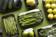 © 365mm/Stocksy - Green vegetables in plastic package