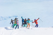 © RG&B Images/Stocksy - Group of friends on ski trip