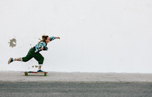 Woman Skateboarding
