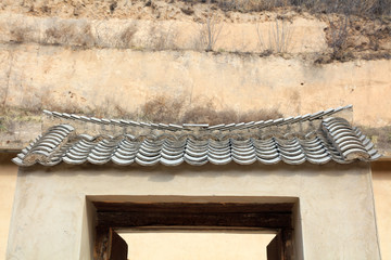 Wall Mural - Chinese Loess Architecture and Tiles