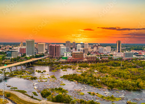 Fotografía Richmond, Virginia, USA Drone Skyline Aerial