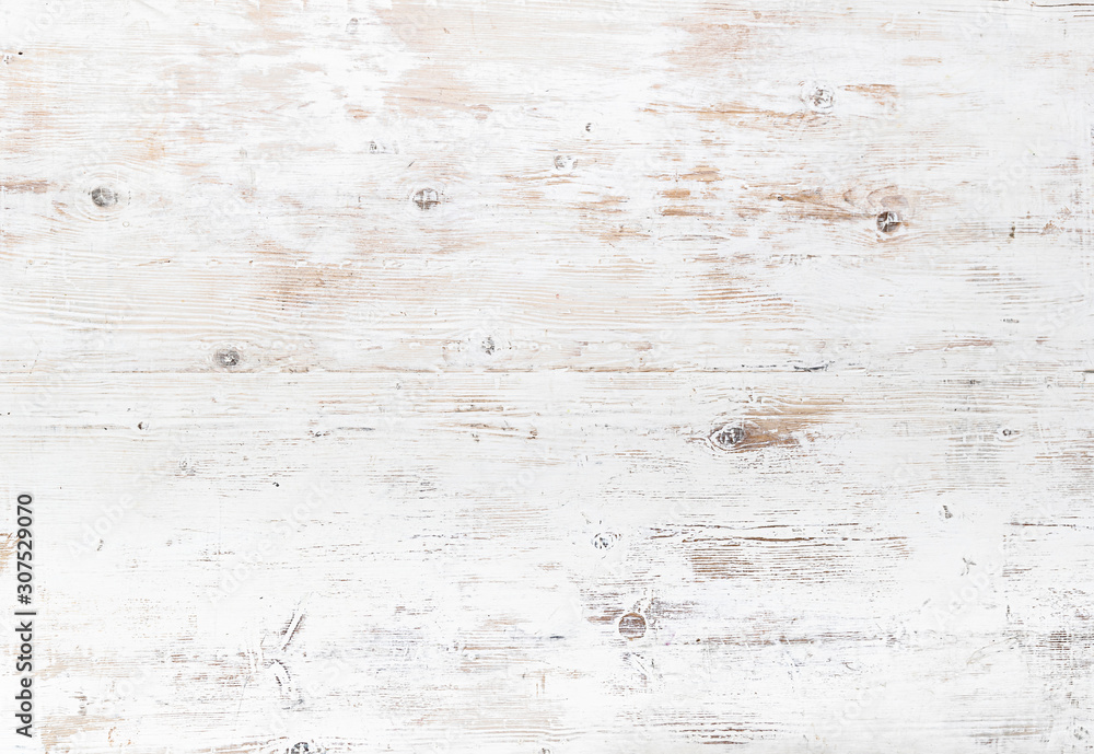 Obraz na płótnie Rustic White Painted Wood Texture Background w salonie