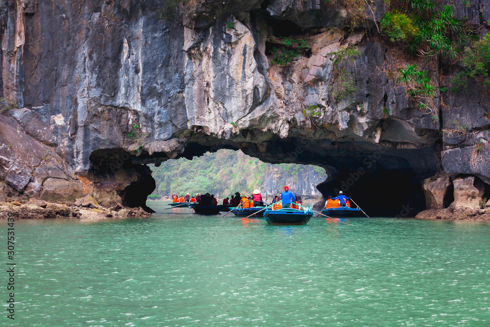 Landscape View of Travelers Enjoy on the Bamboo Boating and Kayaking ...