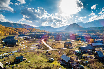 Poster - Xinjiang Hemu Village Autumn scenery 