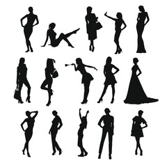 Wall Mural - Woman Silhouette