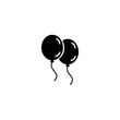 Balloon vector icon isolated on white background. Modern simple flat birthday balloon sign. Celebration, internet concept. Trendy vector helium ballon symbol for website, web button, mobile app. logo