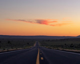 Fototapeta Na sufit - road at sunset