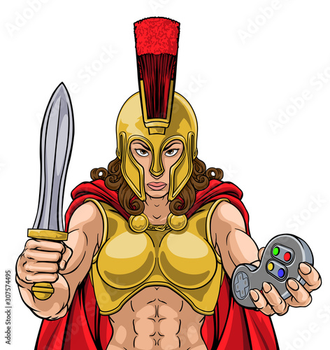 A Spartan or Trojan woman o...