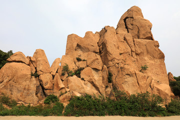 Wall Mural - Giant Rocks in Mountainous Areas, China