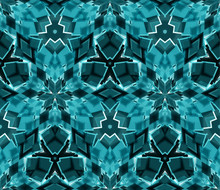 Kaleidoscope Seamless Pattern. Composed Of Abstract Shapes. Useful As Design Element For Texture And Artistic Compositions.