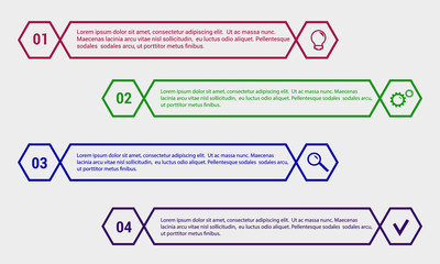 Sticker - Business infographic template.