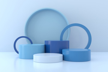 Wall Mural - product stand design. 3d rendering.