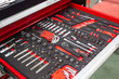 © ekkaluck - The set of hand tools for to repair. Many wrench and tools close-up in box for to repair the car or replace automotive spare parts, auto parts