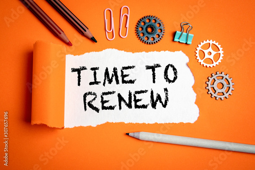 Cuadros en Lienzo Time to renew. Businesses, strategies, plans and goals concept