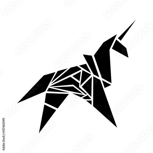 Fotografía Unicorn mystic beast vector graphic