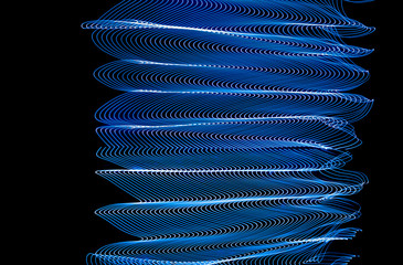 Wall Mural - Bright neon line designed background, shot with long exposure. Modern background in lines style. Abstract, creative effect, texture with lighting, art of colors combination. Artistic choice of shapes.