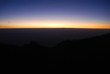 sunset from the top of the mountain