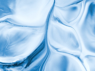 Abstract art blue background, texture painting.