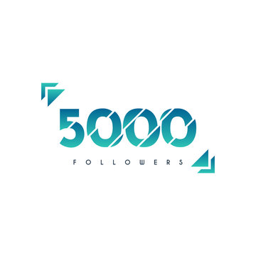 5000 Followers design