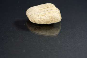 Stones in studio photographed with flash and macro lens