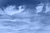 Fototapeta  - Abstract blur sky above clouds.