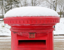 Postbox Snow Close Up