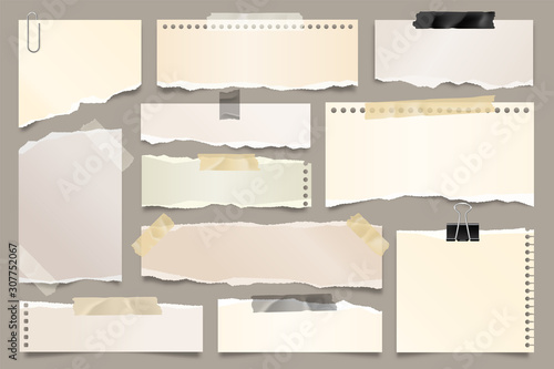 Cuadros en Lienzo Colored ripped paper strips collection