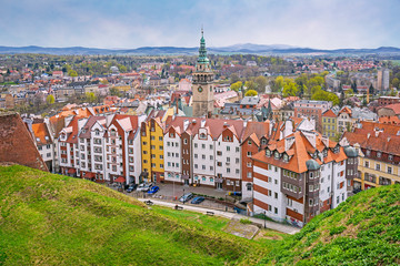 Wall Mural - Panorama of Klodzko downtown, Lower Silesia, Poland