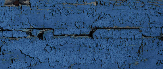 Sticker - Classic blue color old wood background