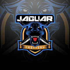 Wall Mural - Jaguar head tactical logo team