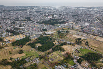 Wall Mural - The aerial view of Tohoku region