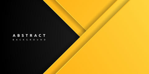 abstract yellow background with paper layers