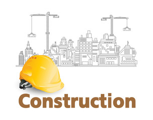Construction site, vector design