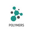 vector of Polymer logo concept design eps format