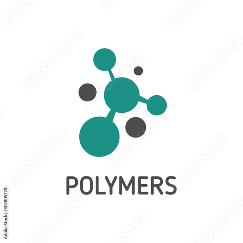 Cuadros en Lienzo vector of Polymer logo concept design eps format