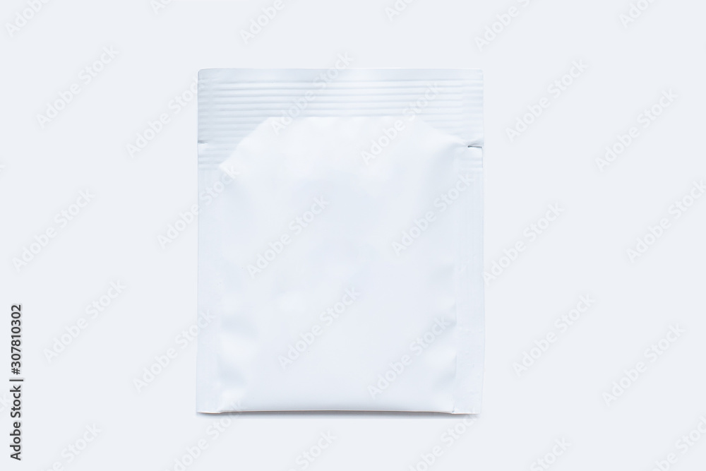 Download Teabag Pack Copyspace Mockup Advertising Design Tea Pack On White Background White Tea Sachet Mock Up Wall Mural Denys