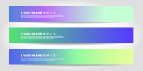vector banners with abstract background. colorful modern website headers