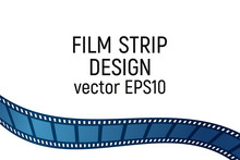 Blue Film Strip Design.