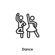 © Turgay Gasimli - dance icon vector. dance icon vector symbol illustration. Modern simple vector icon for your design. dance icon vector