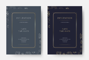 Wall Mural - vintage luxury vector invitation card