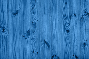 Wall Mural - classic blue wooden planks background with a clear expressive pattern