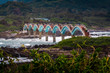 Scenic Sanxiatai Arch Bridge Taiwan