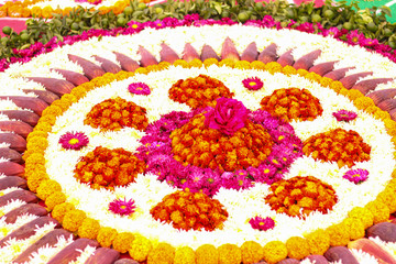 Poster - Traditional indian wedding ceremony in Hinduism photography : decoration and flower 