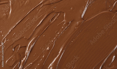 Fotografía Cream chocolate spread surface, background and texture