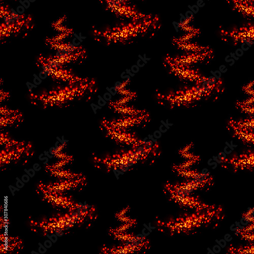 Materiał do szycia Seamless background of Christmas tree
