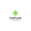 © funpixel - leaf nature logo design vector template on white background