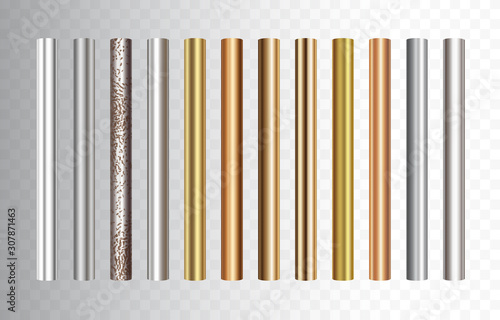Fotografía Pipe set isolated on transparent background