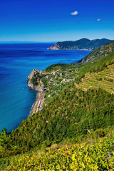 Corniglia is an ancient village fraction of Vernazza,Italy and is one of the most suggestive places that make up the Cinque Terre. Even Boccaccio, in his Decameron, the appointment and the decant.